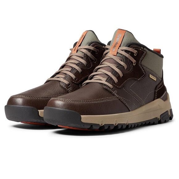 New Men\'s Dunham Glastonbury Waterproof Mid Boots Size 10 4E Wide Brown $160 main image 4